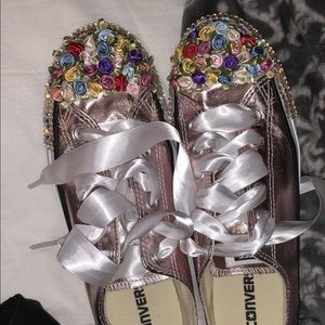 Custom metallic converse